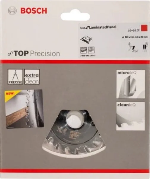Bosch top precision best for laminated panel lama per squadratrice 80x20 mm per laminati 2608642126 - dettaglio 2