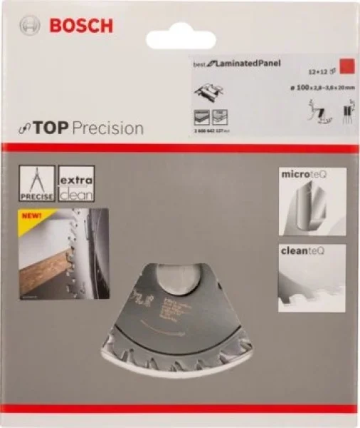 Bosch top precision best for laminated panel lama per squadratrice 100x20 mm per laminati 2608642127 - dettaglio 2