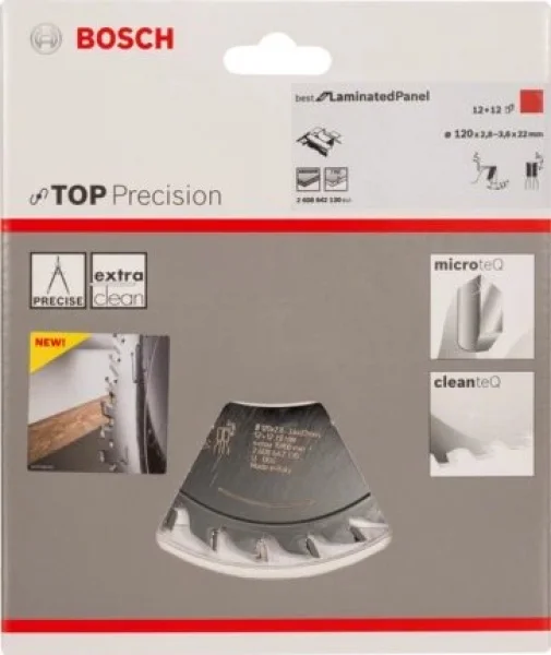 Bosch top precision best for laminated panel lama per squadratrice 120x22 mm per laminati 2608642130 - dettaglio 2