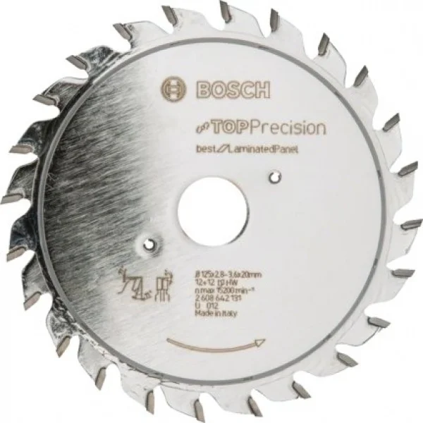 Bosch top precision best for laminated panel lama per squadratrice 125x20 mm per laminati 2608642131 - dettaglio 1