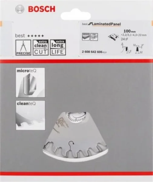 Bosch best for laminated panel lama incisore conica 100x22 mm per laminati 2608642606 - dettaglio 2