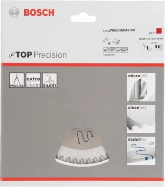 Bosch top precision best for multi material lama per seghe circolari 165x20 mm multimateriale 2608642387 - dettaglio 2