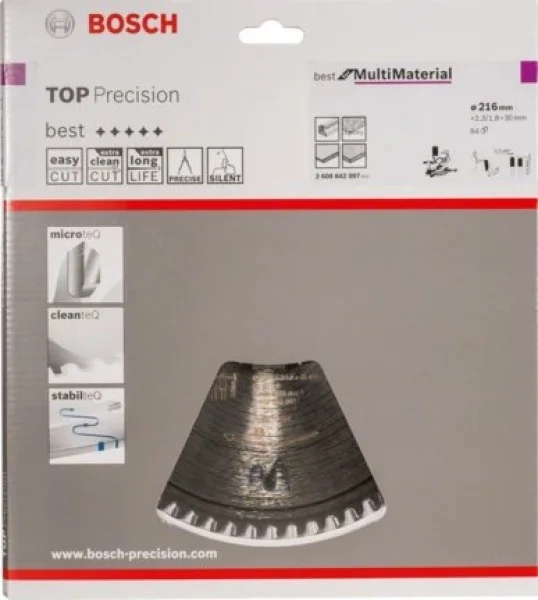 Bosch top precision best for multi material lama per troncatrice 216x30 mm multimateriale 2608642097 - dettaglio 2