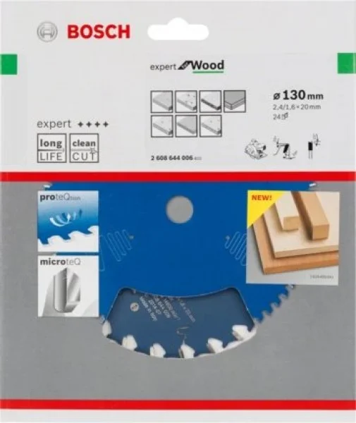 Bosch expert for wood lama per seghe circolari 130x20 mm per legno 2608644006 - dettaglio 2