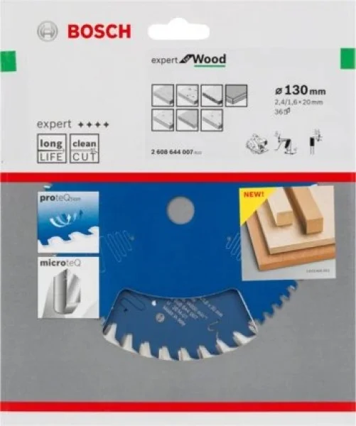 Bosch expert for wood lama per seghe circolari 130x20 mm per legno 2608644007 - dettaglio 2