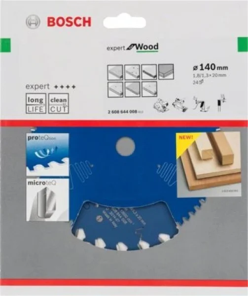 Bosch expert for wood lama per seghe circolari 140x20 mm per legno 2608644008 - dettaglio 2