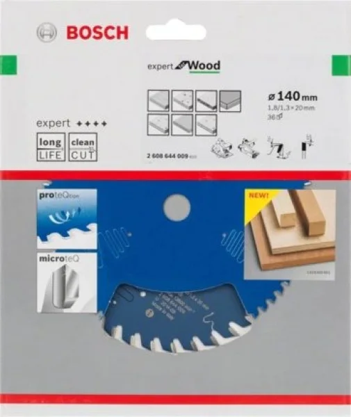 Bosch expert for wood lama per seghe circolari 140x20 mm per legno 2608644009 - dettaglio 2