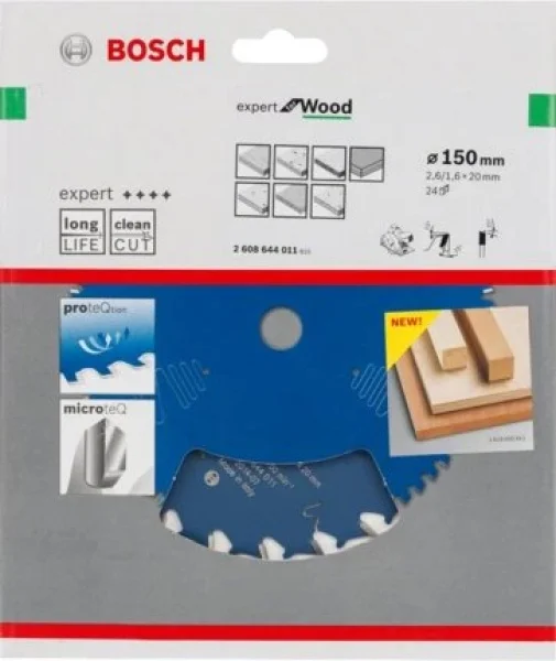 Bosch expert for wood lama per seghe circolari 150x20 mm per legno 2608644011 - dettaglio 2