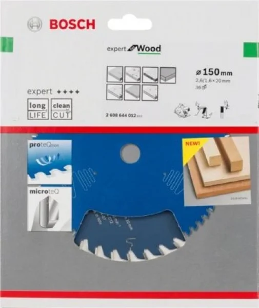 Bosch expert for wood lama per seghe circolari 150x20 mm per legno 2608644012 - dettaglio 2
