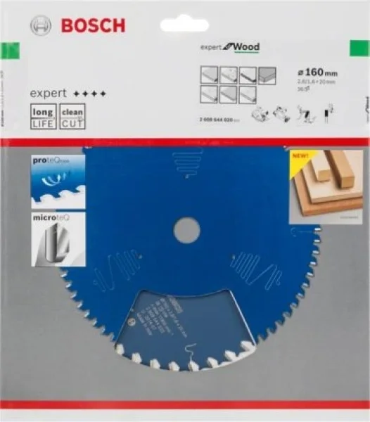 Bosch expert for wood lama per seghe circolari 160x20 mm per legno 2608644020 - dettaglio 2
