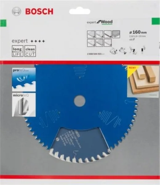 Bosch expert for wood lama per seghe circolari 160x20 mm per legno 2608644021 - dettaglio 2