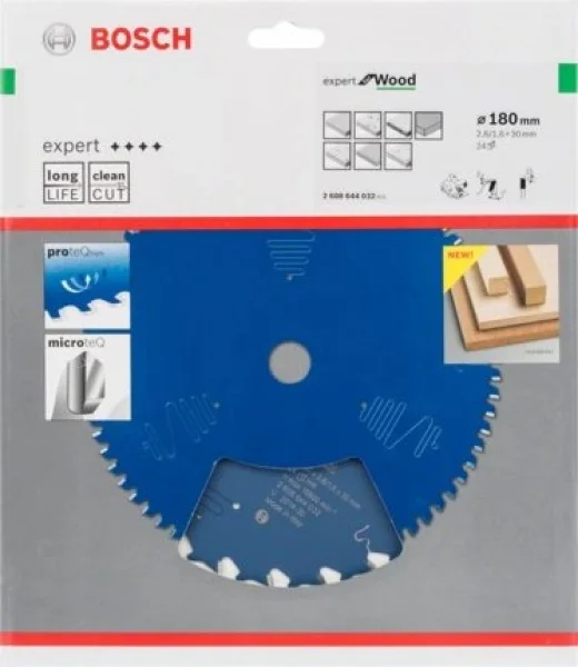 Bosch expert for wood lama per seghe circolari 180x30 mm per legno 2608644032 - dettaglio 2