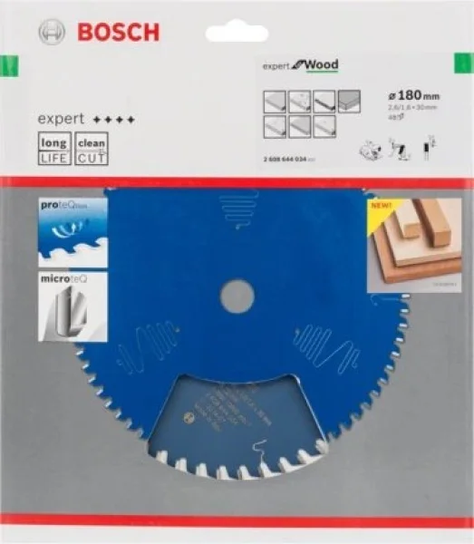 Bosch expert for wood lama per seghe circolari 180x30 mm per legno 2608644034 - dettaglio 2