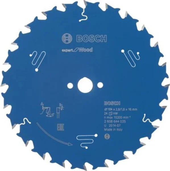 Bosch expert for wood lama per seghe circolari 184x16 mm per legno 2608644035 - dettaglio 1