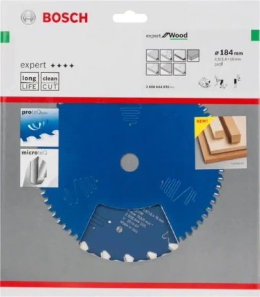 Bosch expert for wood lama per seghe circolari 184x16 mm per legno 2608644035 - dettaglio 2