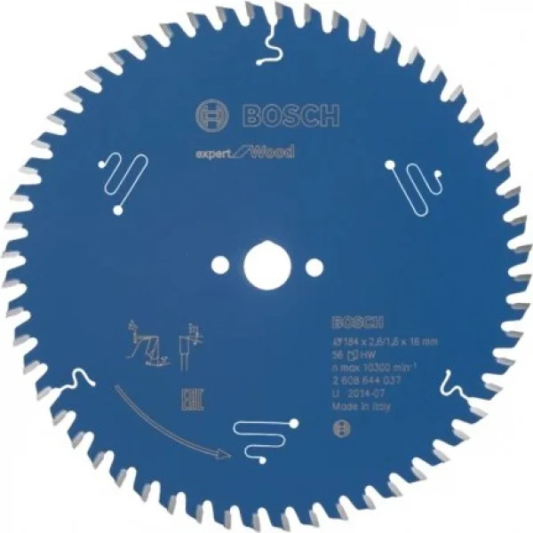 Bosch expert for wood lama per seghe circolari 184x16 mm per legno 2608644037 - dettaglio 1