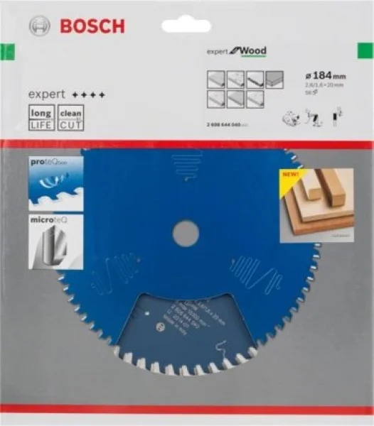 Bosch expert for wood lama per seghe circolari 184x20 mm per legno 2608644040 - dettaglio 2