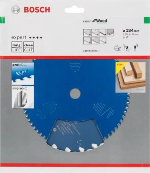 Bosch expert for wood lama per seghe circolari 184x30 mm per legno 2608644041 - dettaglio 2