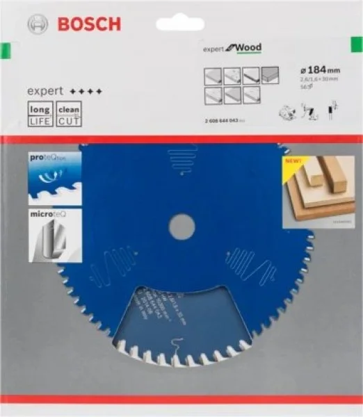Bosch expert for wood lama per seghe circolari 184x30 mm per legno 2608644043 - dettaglio 2
