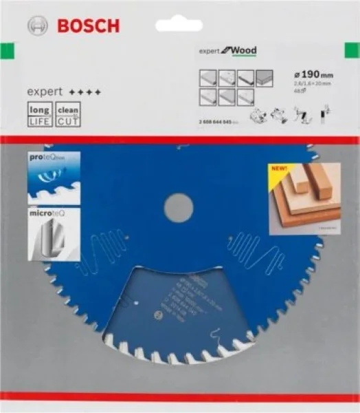 Bosch expert for wood lama per seghe circolari 190x20 mm per legno 2608644045 - dettaglio 2
