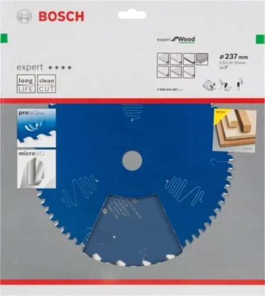 Bosch expert for wood lama per seghe circolari 237x30 mm per legno 2608644067 - dettaglio 2