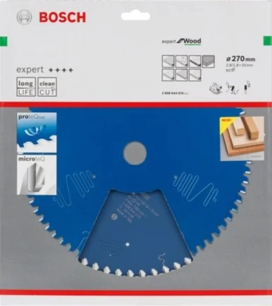 Bosch expert for wood lama per seghe circolari 270x30 mm per legno 2608644070 - dettaglio 2