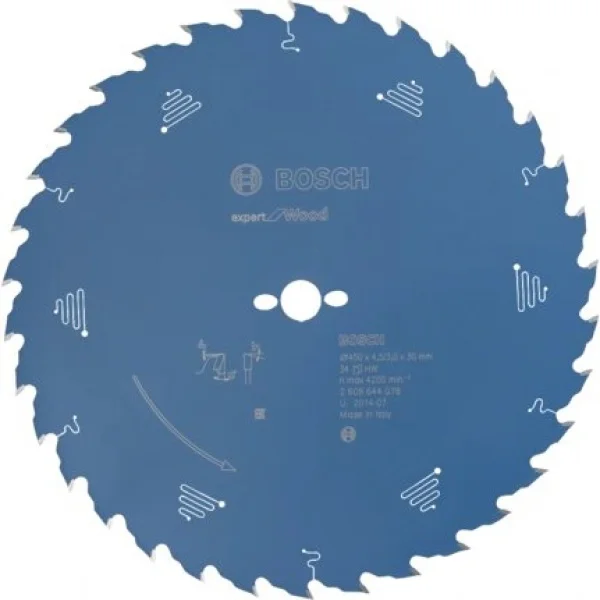 Bosch expert for wood lama per seghe circolari 450x30 mm per legno 2608644078 - dettaglio 1