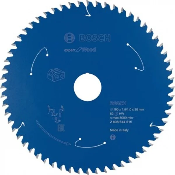 Bosch expert for wood lama per seghe ad affondamento 190x30 mm per legno 2608644515 - dettaglio 1