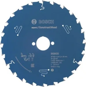 Bosch expert for construct wood lama per seghe circolari 190x30 mm per legno chiodato 2608644139 - dettaglio 1