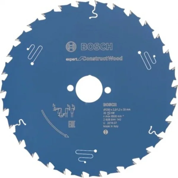Bosch expert for construct wood lama per seghe circolari 200x30 mm per legno chiodato 2608644140 - dettaglio 1