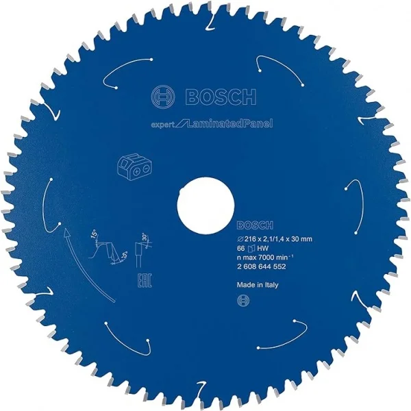 Bosch expert for laminated panel lama per seghe da banco a batteria 216x30 mm per laminati 2608644552 - dettaglio 1