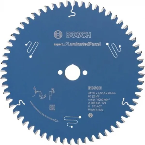 Bosch expert for laminated panel lama per seghe circolari 190x20 mm per laminati 2608644129 - dettaglio 1