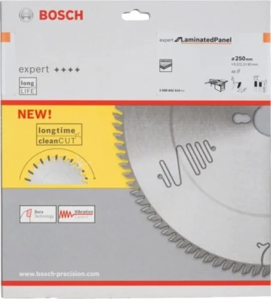 Bosch expert for laminated panel lama per sega da banco 250x30 mm per laminati 2608642514 - dettaglio 2