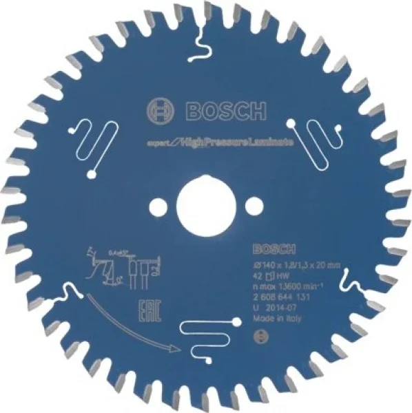 Bosch expert for high pressure laminate lama per seghe circolari 140x20 mm per hpl 2608644131 - dettaglio 1