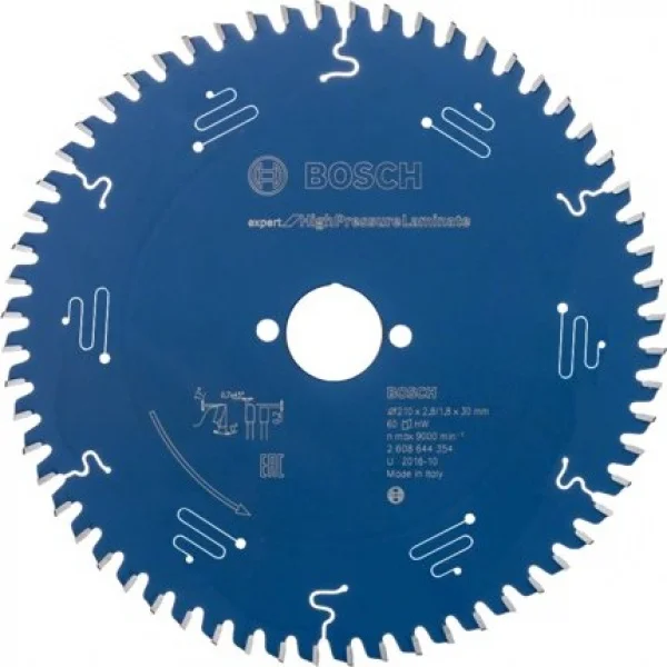 Bosch expert for high pressure laminate lama per seghe circolari 210x30 mm per hpl 2608644354 - dettaglio 1