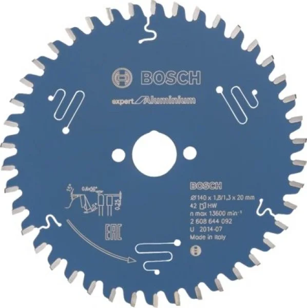 Bosch expert for aluminium lama per sega circolare 140x20 mm per alluminio 2608644092 - dettaglio 1