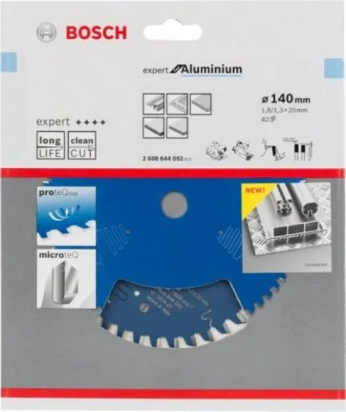 Bosch expert for aluminium lama per sega circolare 140x20 mm per alluminio 2608644092 - dettaglio 2