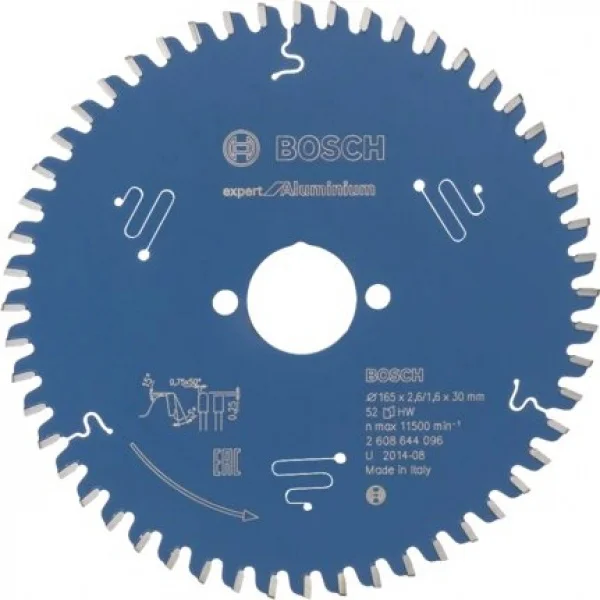 Bosch expert for aluminium lama per sega circolare 165x30 mm per alluminio 2608644096 - dettaglio 1