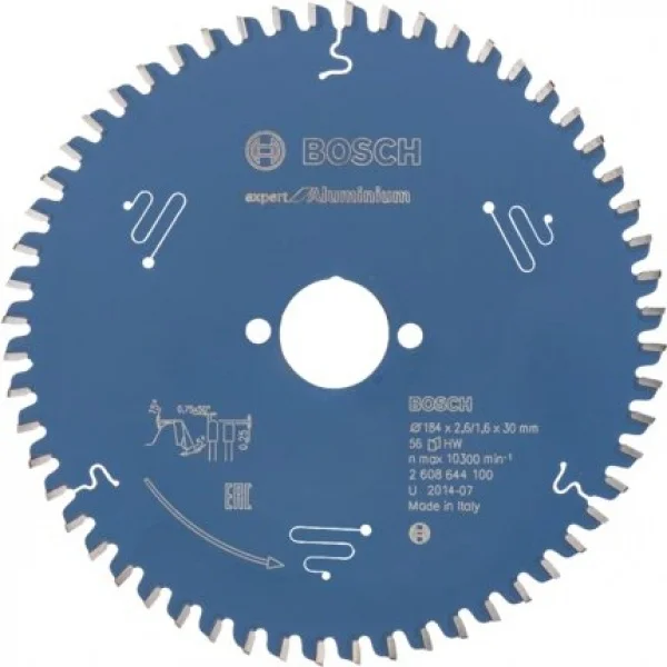 Bosch expert for aluminium lama per sega circolare 184x30 mm per alluminio 2608644100 - dettaglio 1