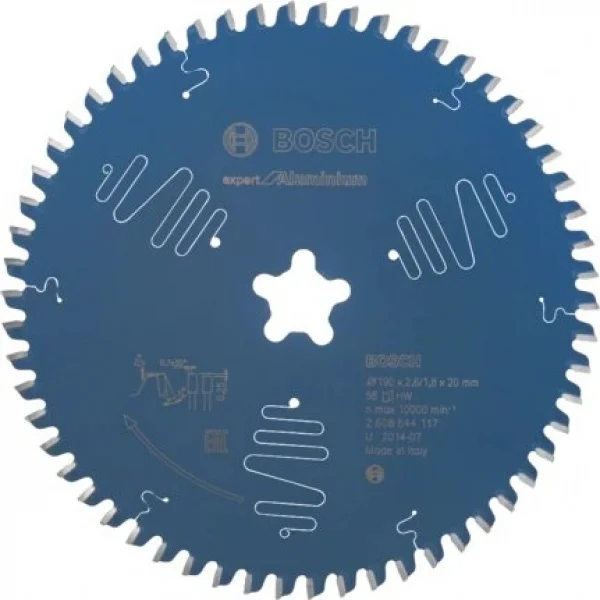 Bosch expert for aluminium lama per seghe da banco 190 mm con foro a stella per alluminio 2608644117 - dettaglio 1