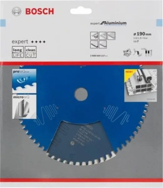 Bosch expert for aluminium lama per seghe da banco 190 mm con foro a stella per alluminio 2608644117 - dettaglio 2