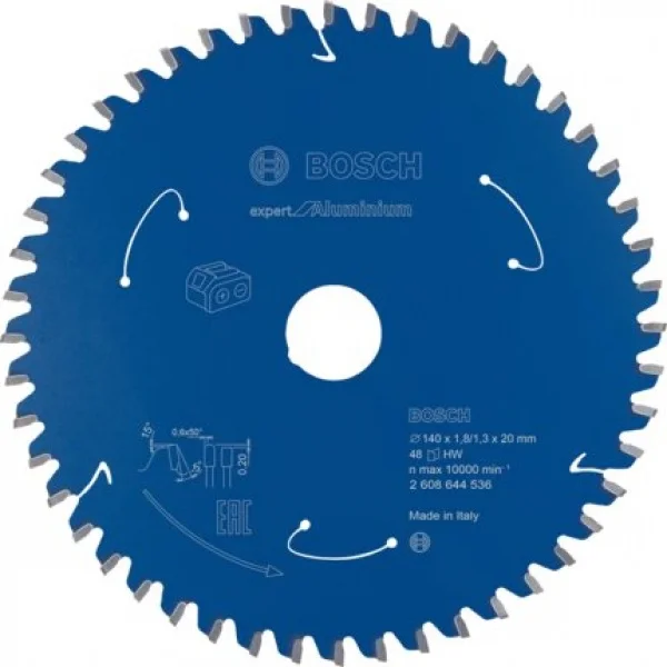 Bosch expert for aluminium lama per utensili a batteria 140x20 mm per alluminio 2608644536 - dettaglio 1