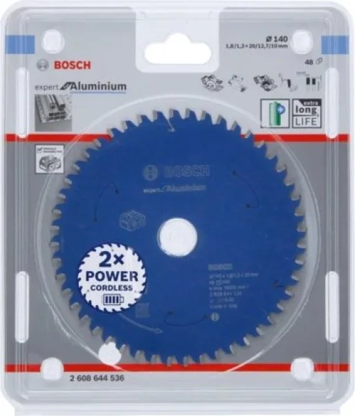 Bosch expert for aluminium lama per utensili a batteria 140x20 mm per alluminio 2608644536 - dettaglio 2
