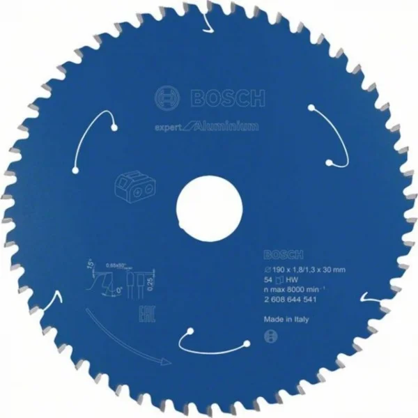Bosch expert for aluminium lama per utensili a batteria 190x30 mm per alluminio 2608644541 - dettaglio 1