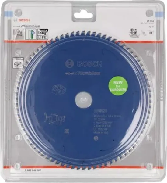 Bosch expert for aluminium lama per troncatrici 254x30mm per alluminio 2608644687 - dettaglio 2