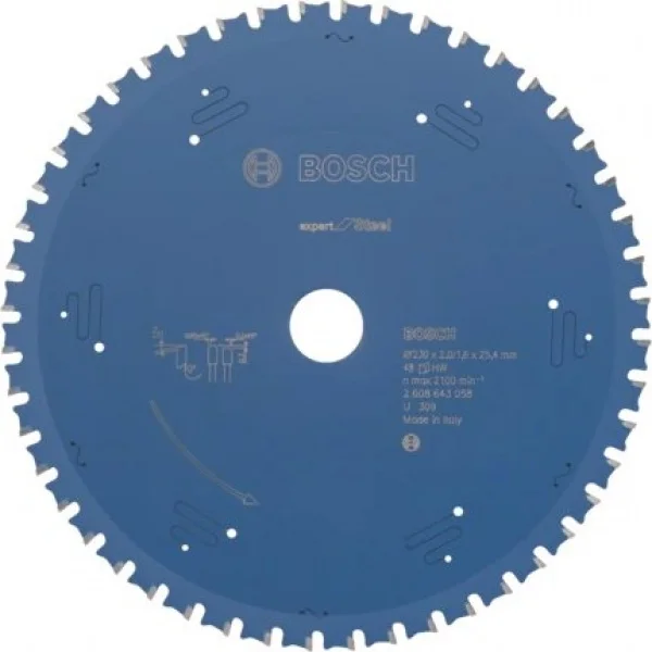 Bosch expert for steel lama per seghe circolari 230x25,4 mm per acciaio 2608643058 - dettaglio 1