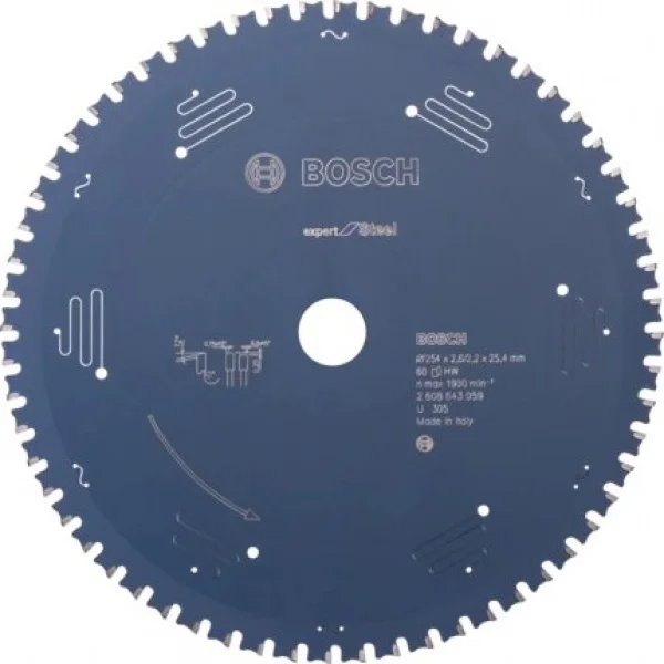 Bosch expert for steel lama per troncatrice 254x25,4 mm per acciaio 2608643059 - dettaglio 1
