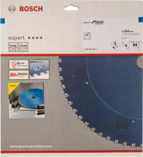 Bosch expert for steel lama per troncatrice 254x25,4 mm per acciaio 2608643059 - dettaglio 2