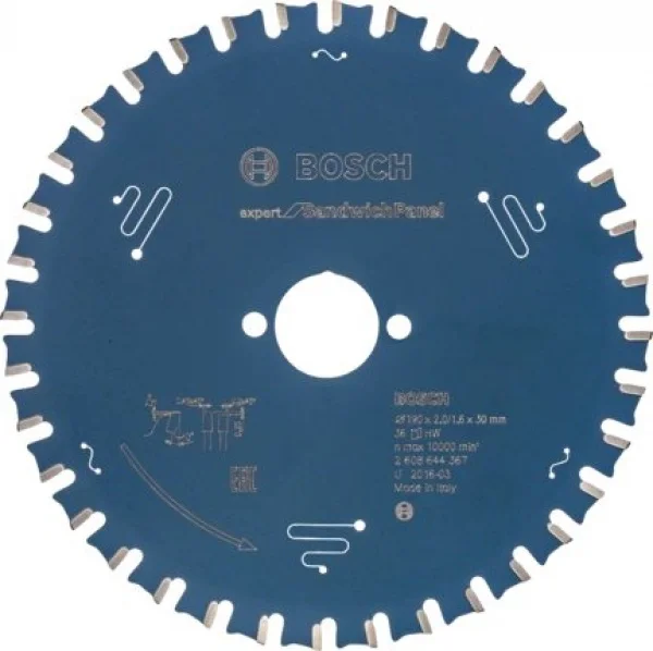 Bosch expert lama per sega circolare 190x30 mm per pannelli sandwich 2608644367 - dettaglio 1