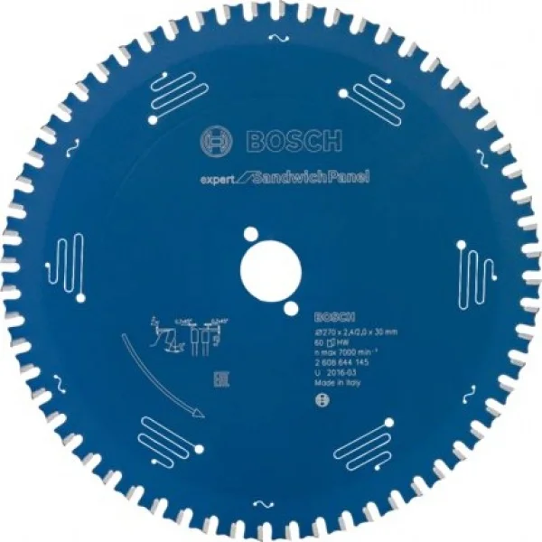Bosch expert lama per sega circolare 270x30 mm per pannelli sandwich 2608644145 - dettaglio 1